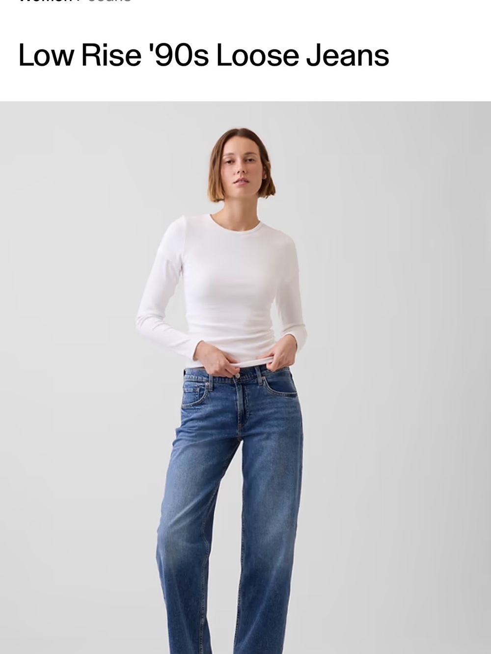 Gap Low Rise '90s Loose jeans